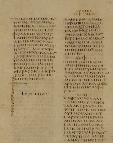 Codex Sinaiticus Blatt 42 verso (Leipzig)