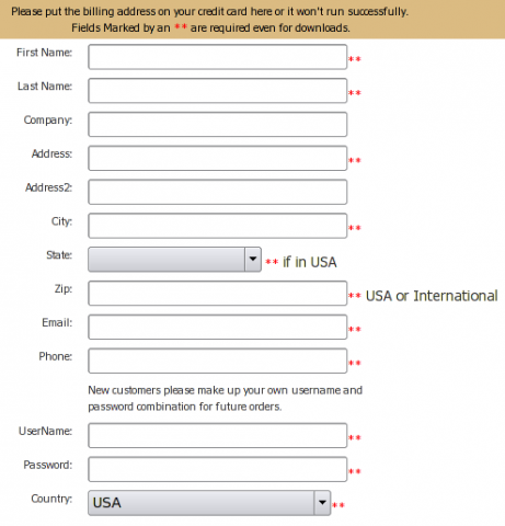 NET Bible privacy form